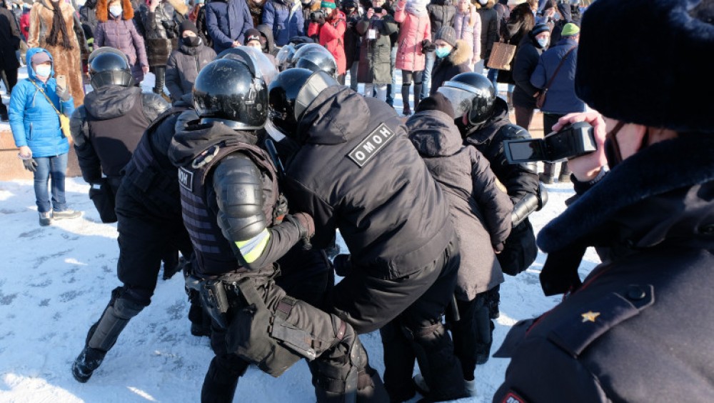 Demonstraţii anti-Putin şi pro-Navalnîi în Rusia la -50 de grade. Poliţia a arestat deja zeci de persoane